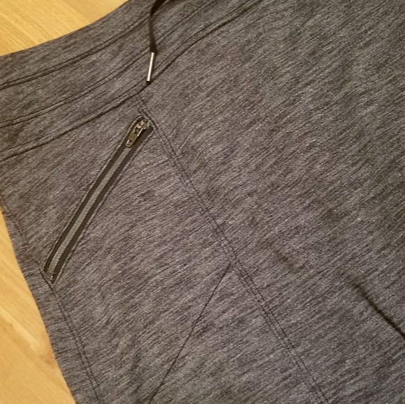 ATHLETA | grey mini drawstring skirt - Picture 3 of 4